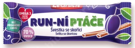Tyčinka Run-ní ptáče švestka se skořicí 35g